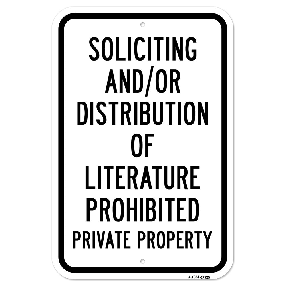 Soliciting And Or Distribution Of Literature Prohi