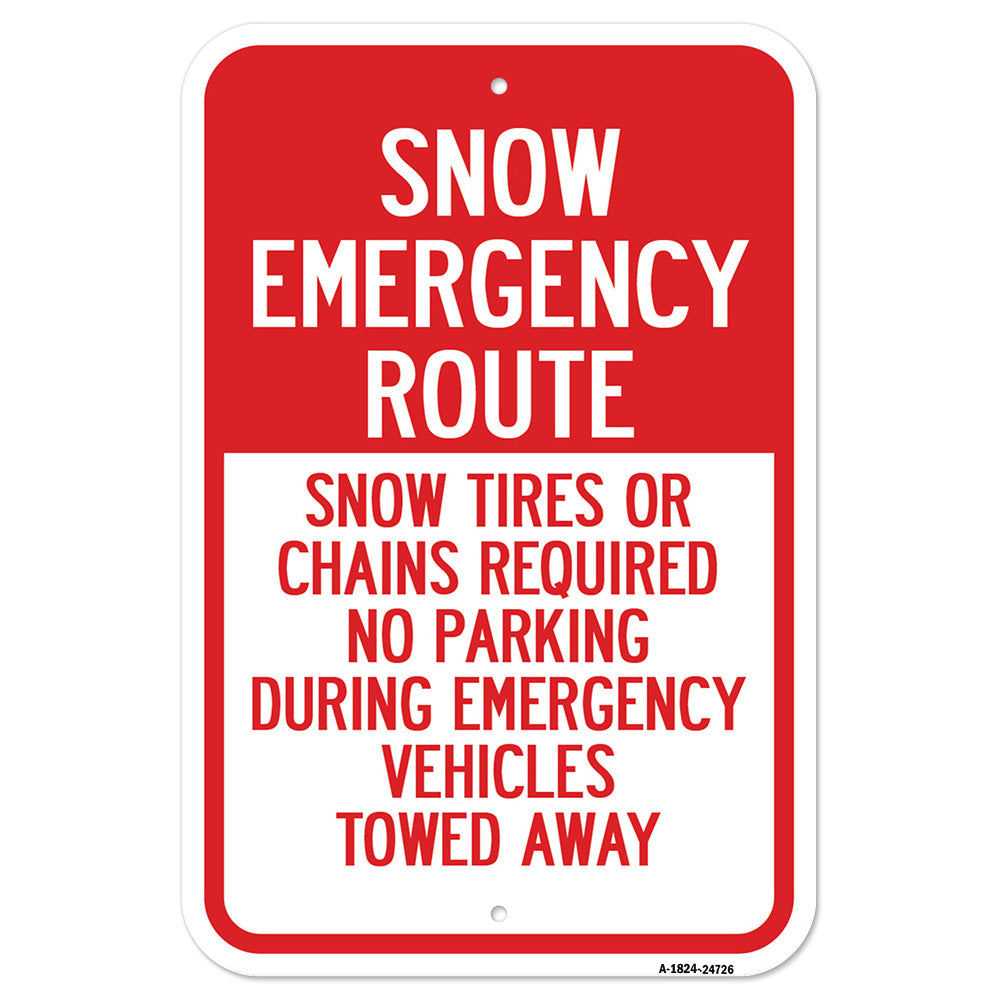 Snow Emergency Route Snow Tires Or Chains Required
