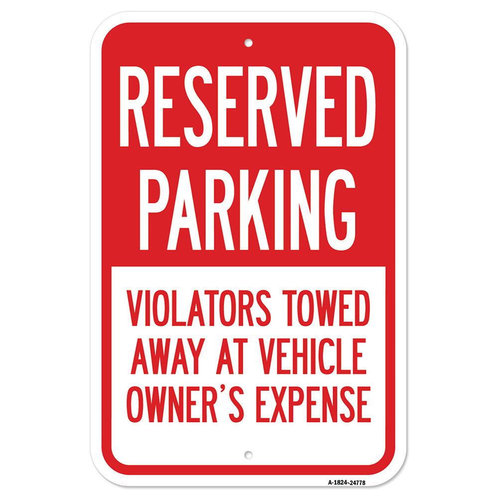 Reserved Parking Violators Towed Away At Vehicle