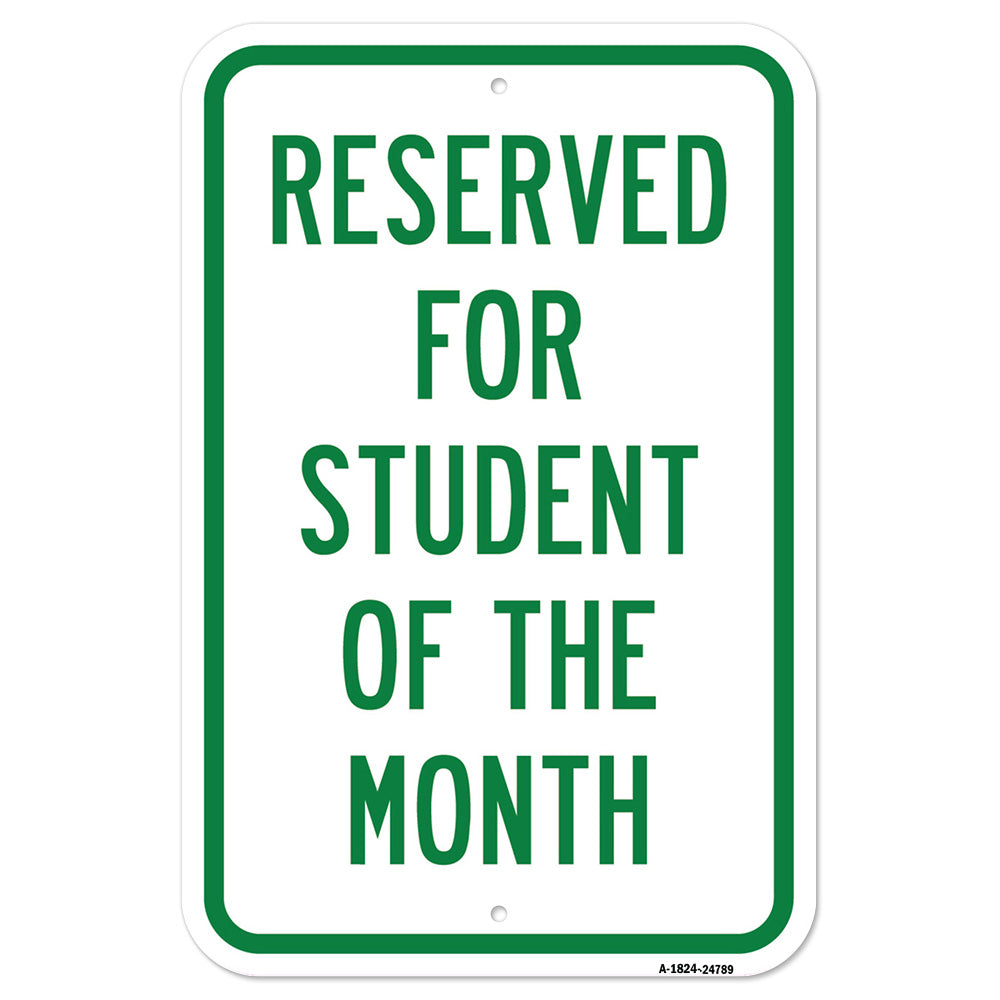 Reserved For Student Of The Month