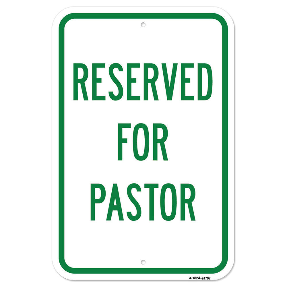 Reserved For Pastor