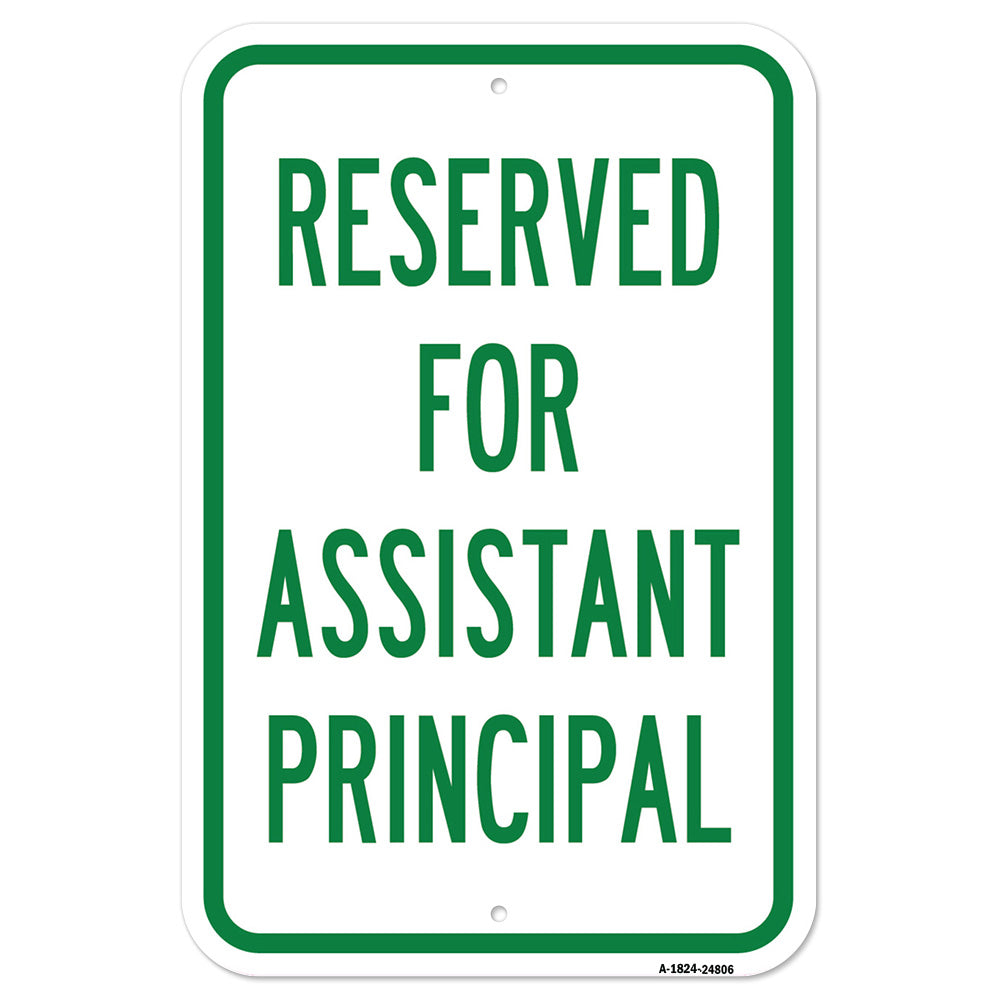 Reserved For Assistant Principal
