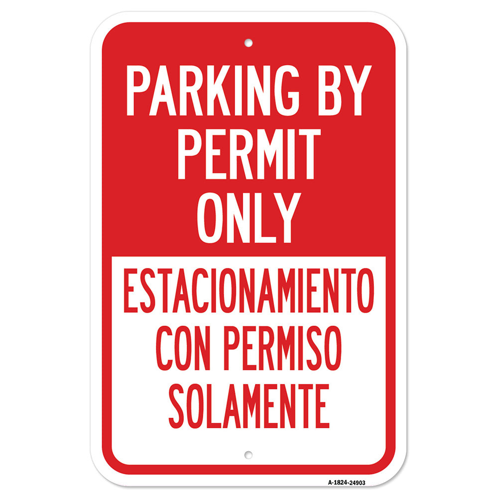 Parking By Permit Only Estacionamiento Con Permiso