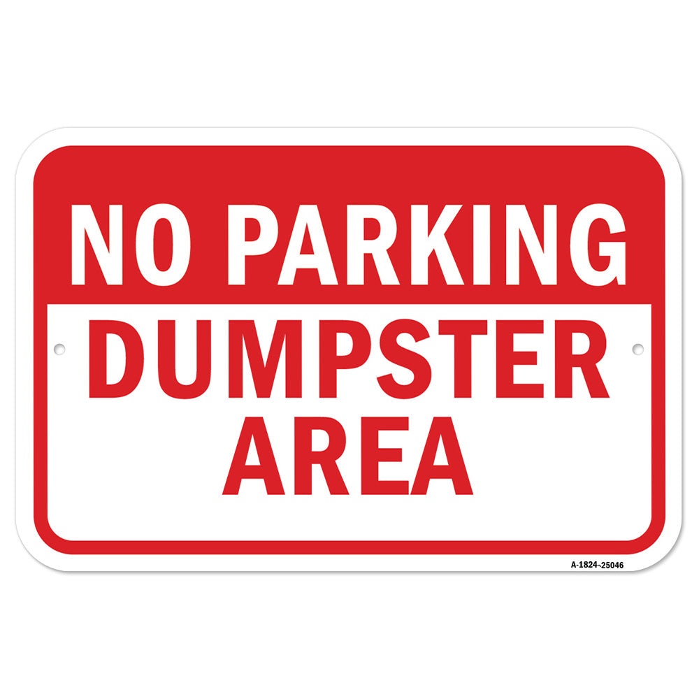 No Parking Dumpster Area 1