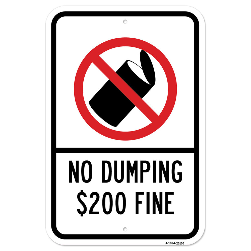 No Dumping $200 Fine