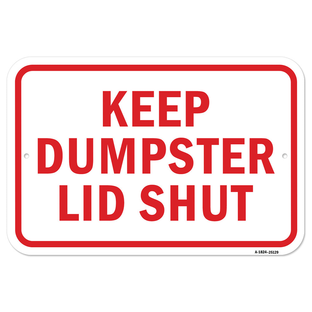 Keep Dumpster Lid Shut