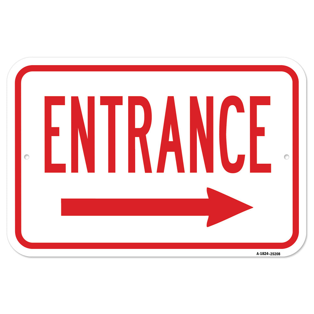 Entrance With Right Arrow