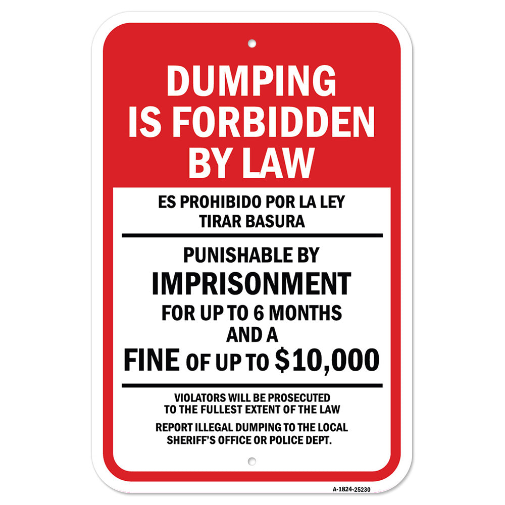 Dumping Is Forbidden By Law Es Prohibido Por La Le