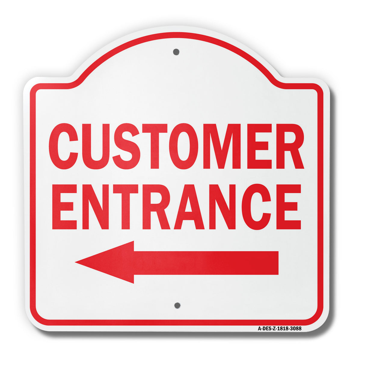Customer Entrance Left Arrow
