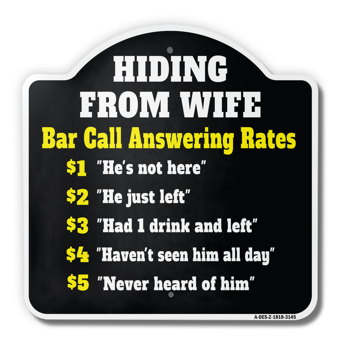 Hiding From Wife Bar Call Rates