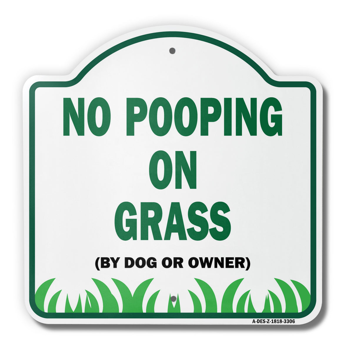 No Pooping On Grass