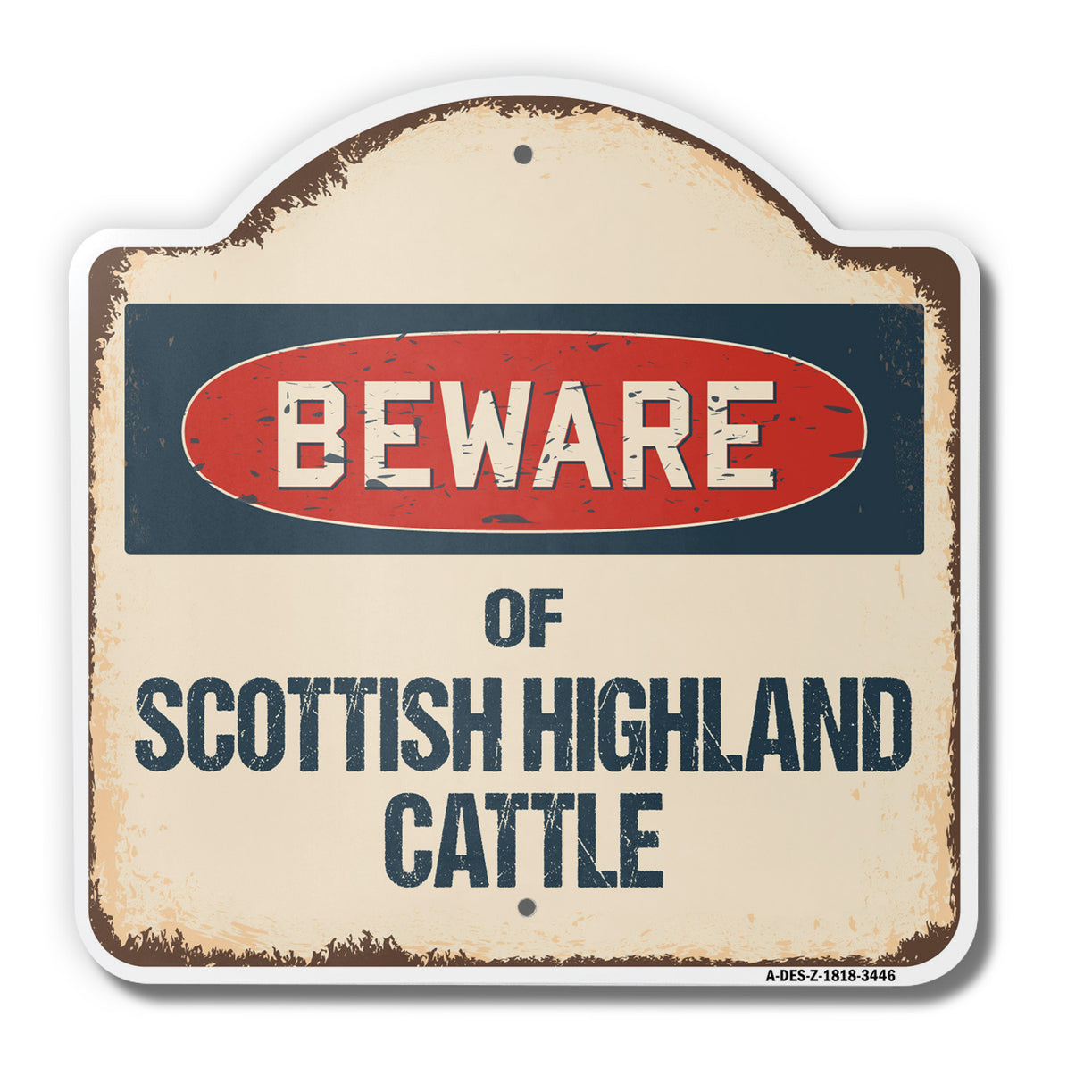 Beware Of Scottish Highland Cattle