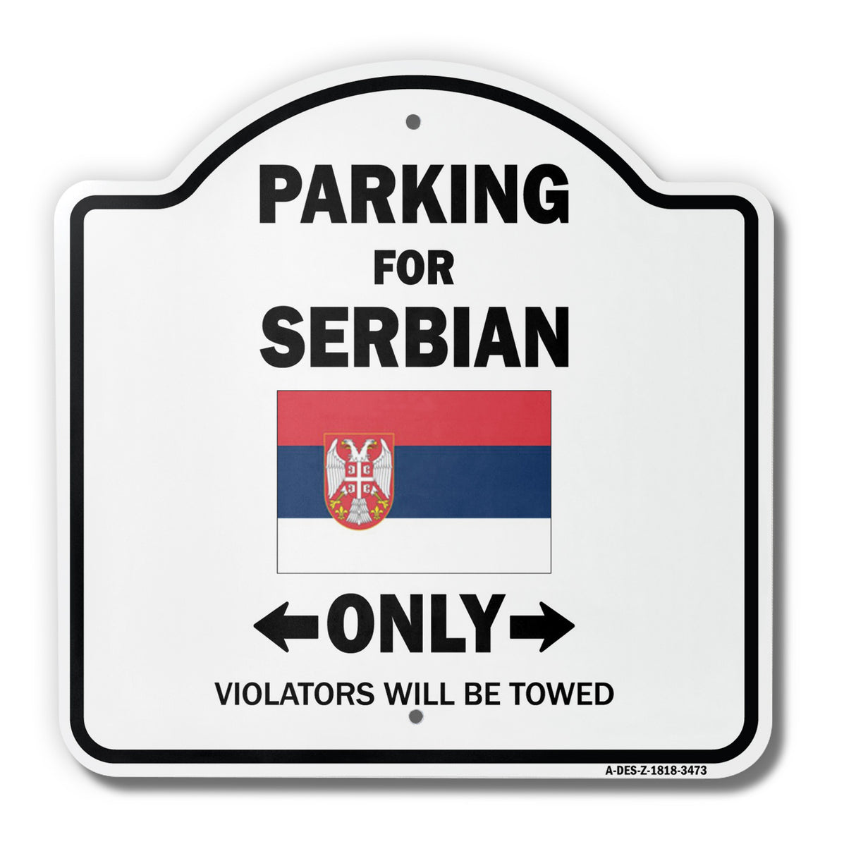 Parking For Serbian Only