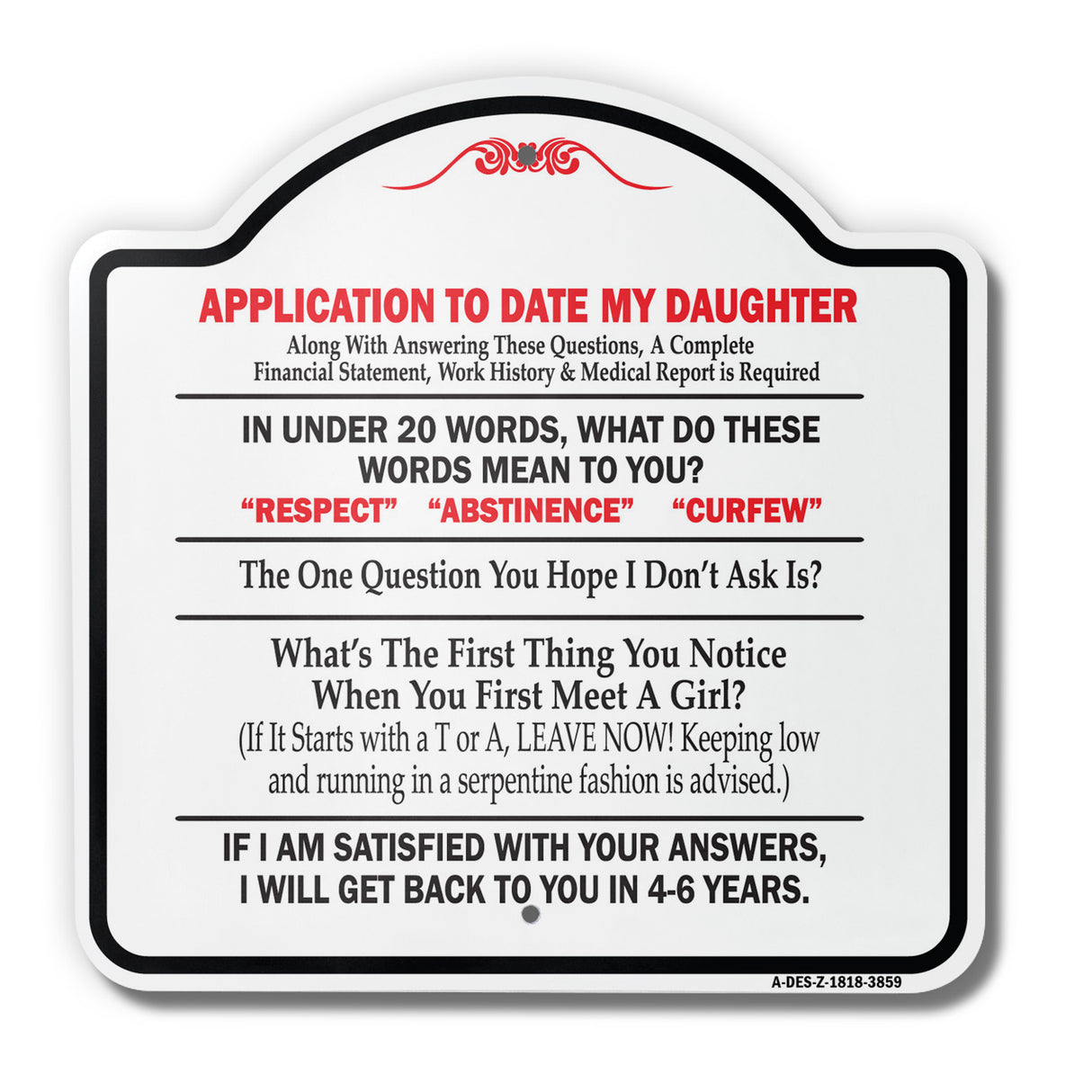 Application To Date My Daughter