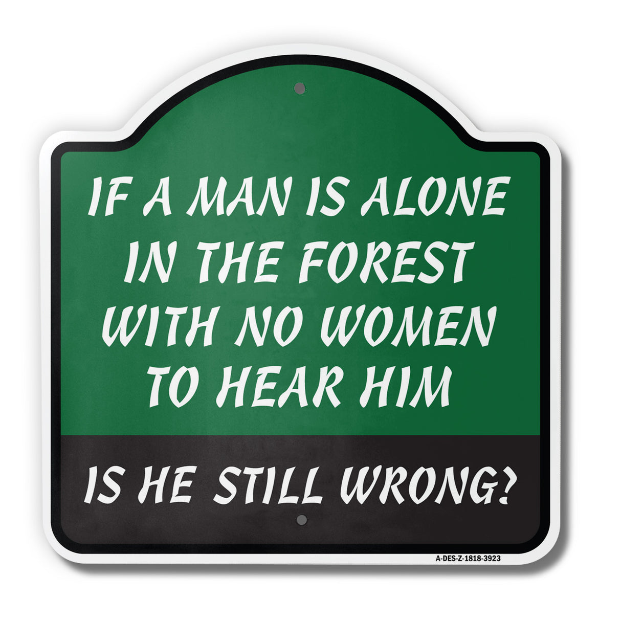 Man Is Alone In The Forest No Women Is He Still Wrong?