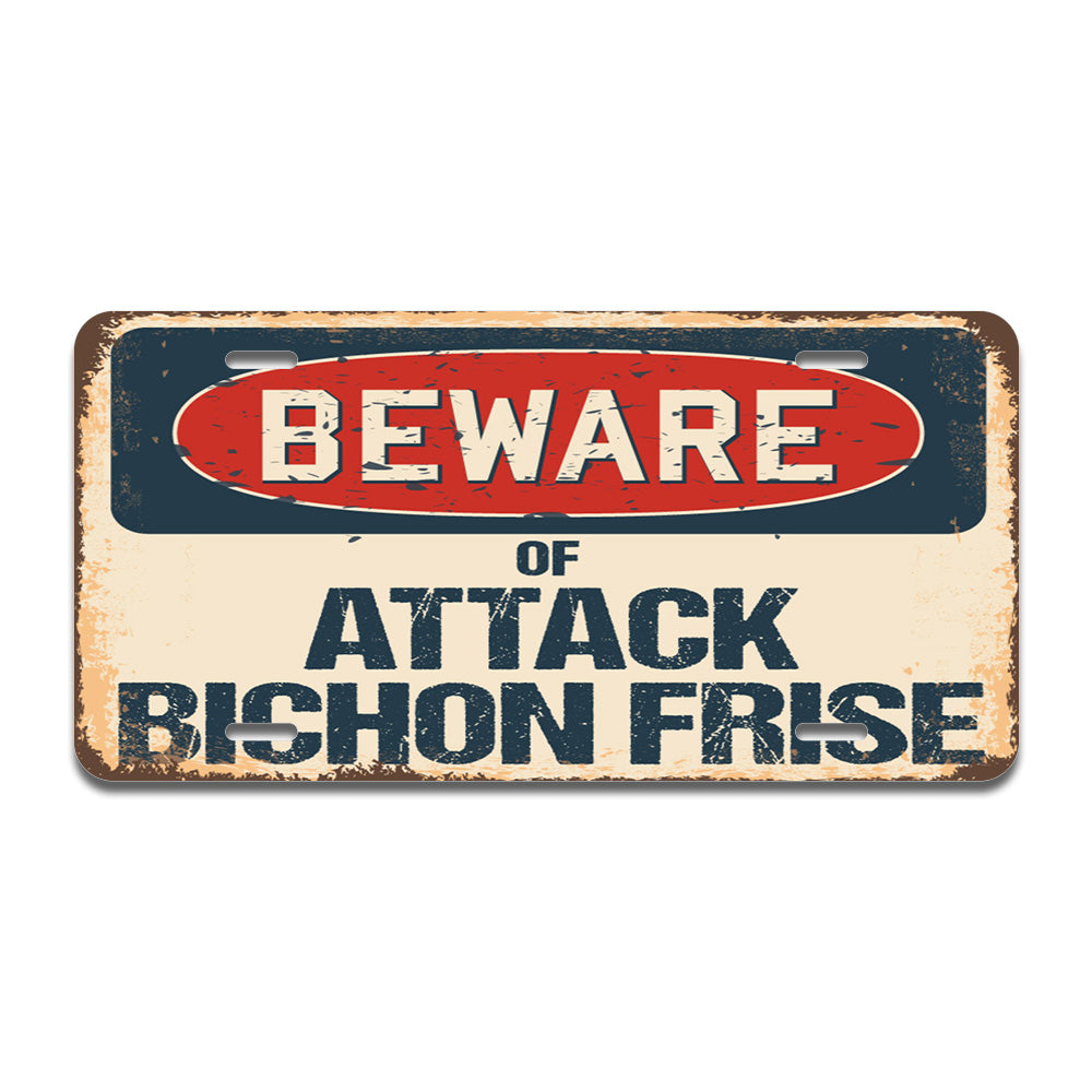 Beware of Attack Bichon Frise