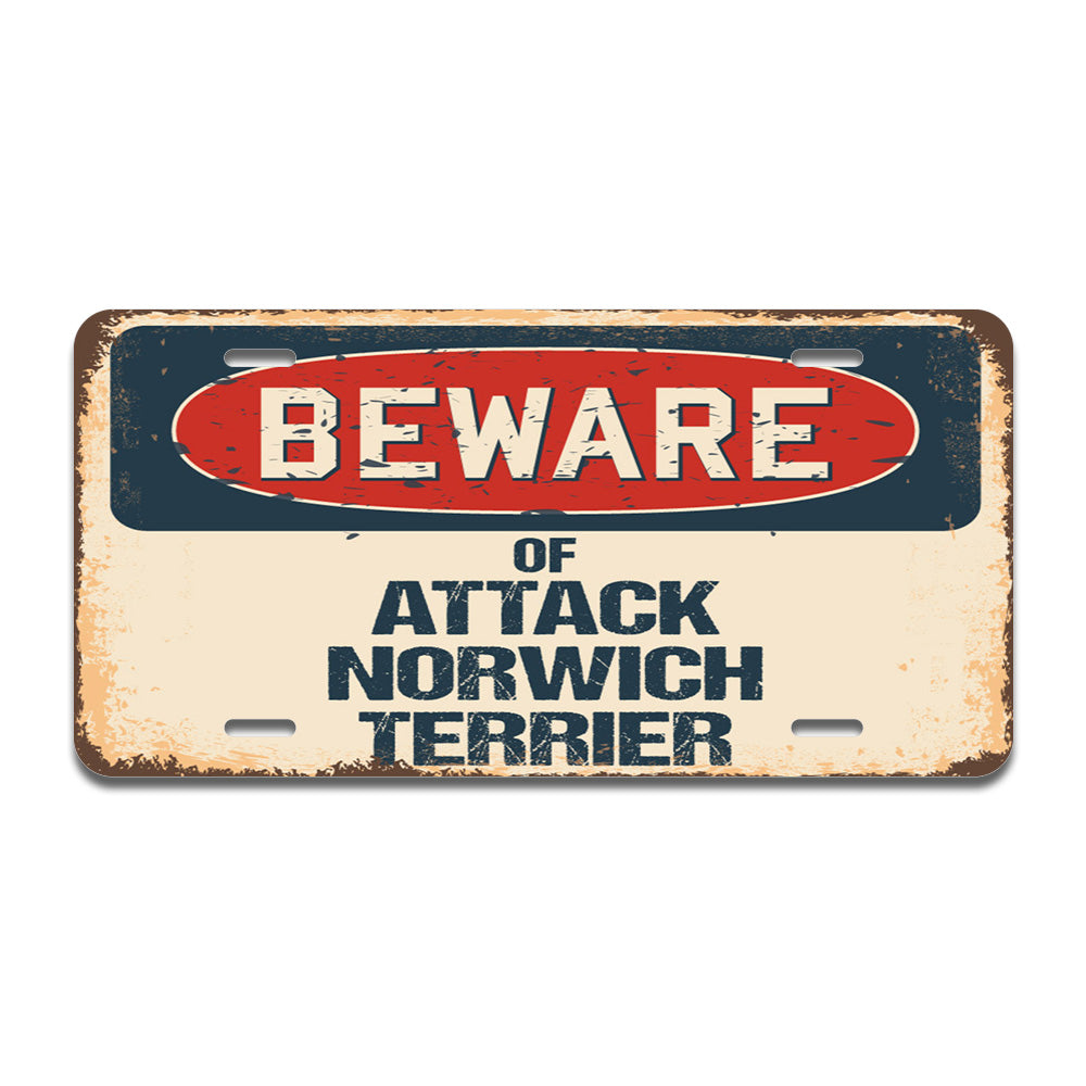 Beware of Attack Norwich Terrier