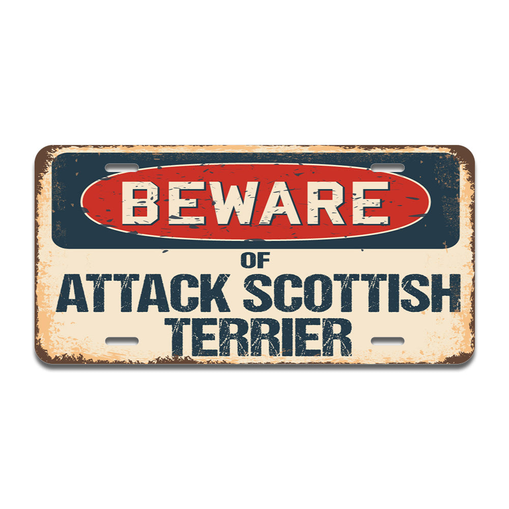 Beware of Attack Scottish Terrier