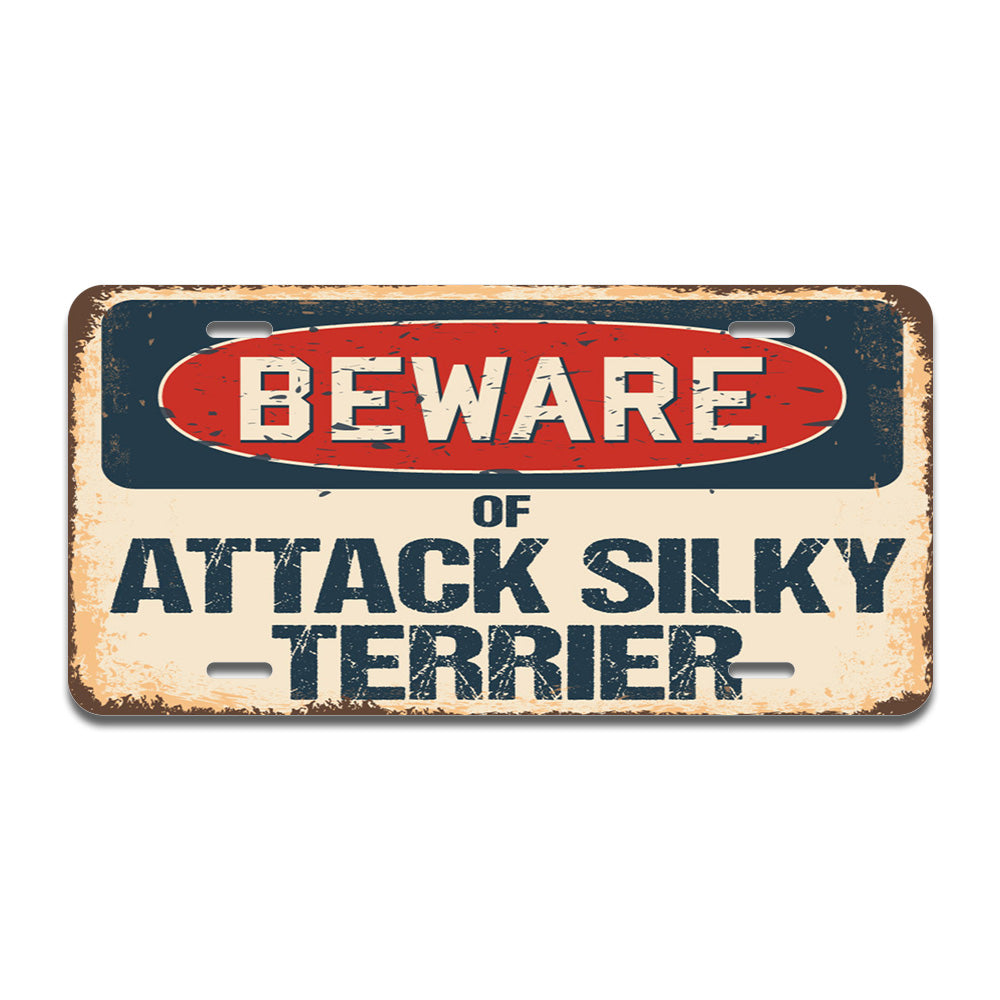 Beware of Attack Silky Terrier