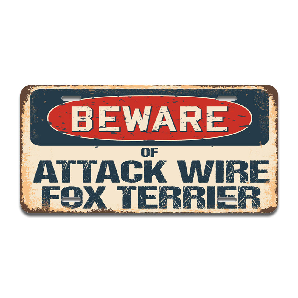 Beware of Attack Wire Fox Terrier