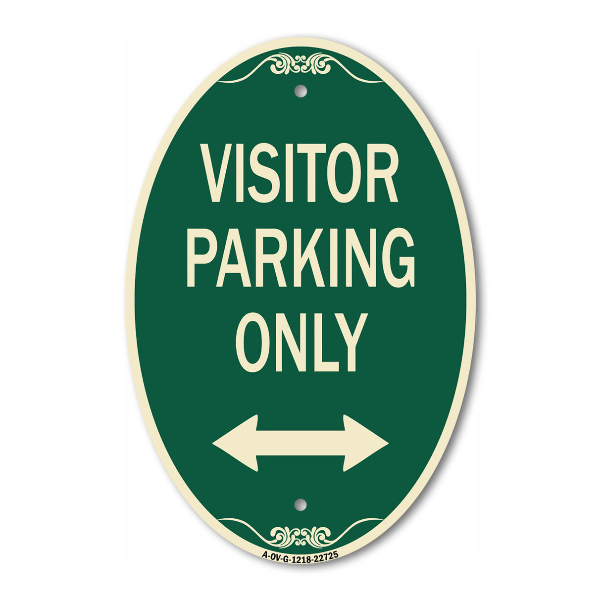 Visitor Parking Sign Visitor Parking Only (With Bidirectional Arrow)