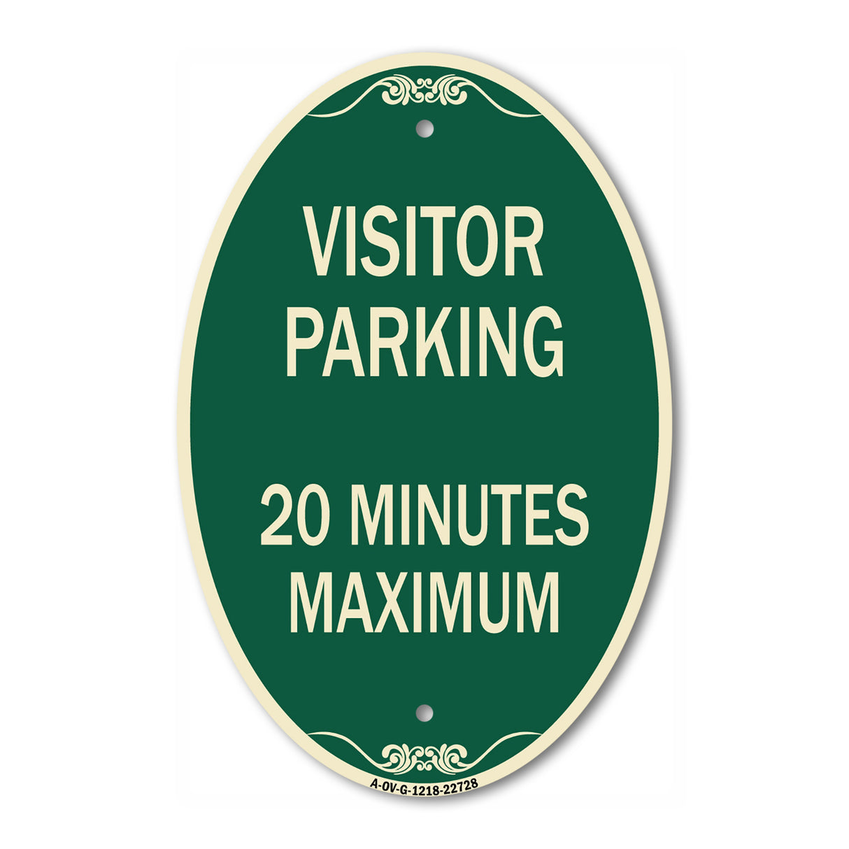 Visitor Parking Sign Visitor Parking 20 Minutes Maximum