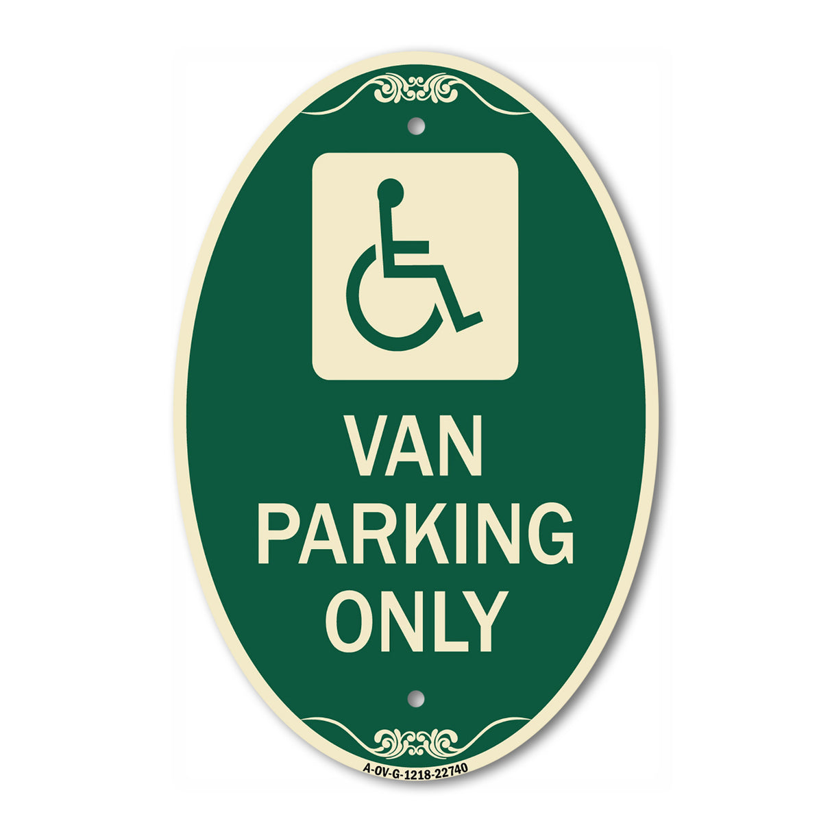 Van Parking Only (With Handicap Symbol)