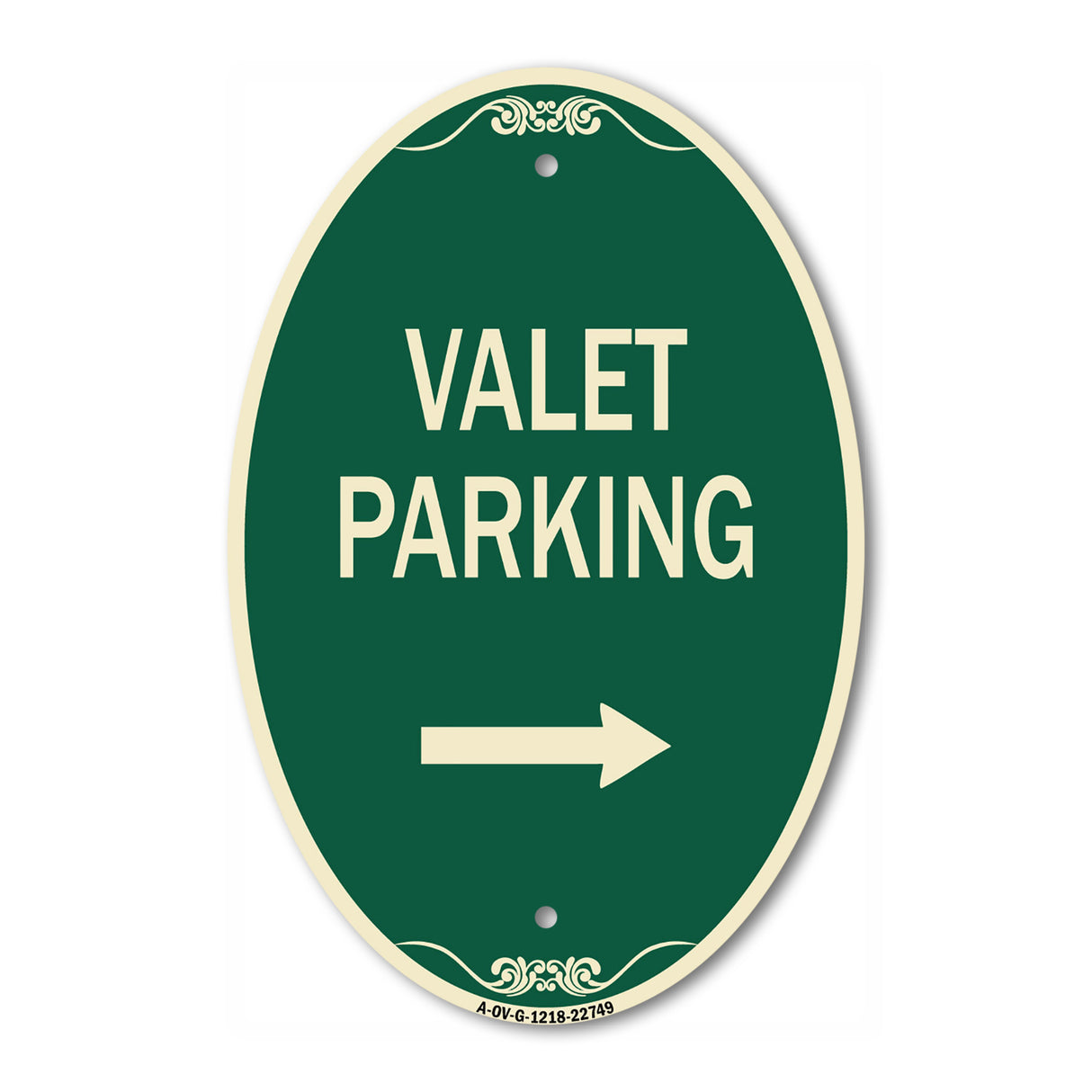 Valet Parking with Right Arrow