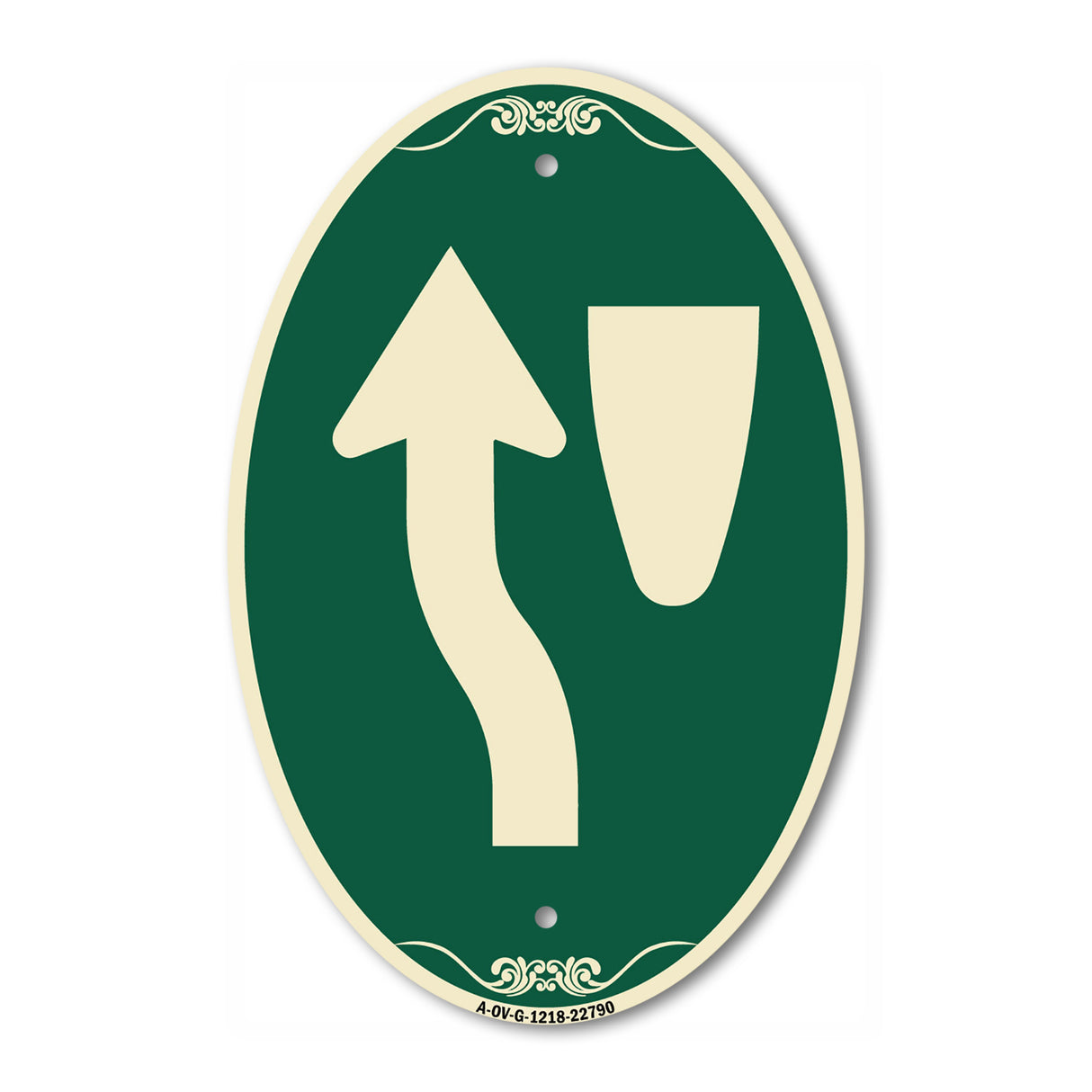 Traffic Sign Keep Left Symbol