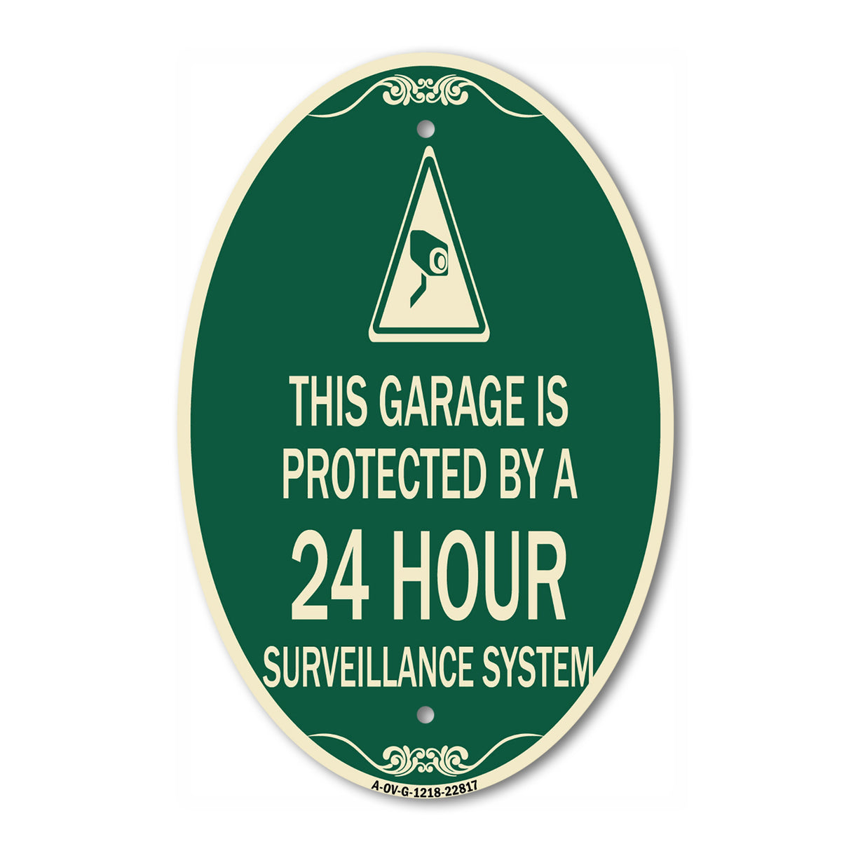 This Garage Is Protected by A 24 Hour Surveillance System