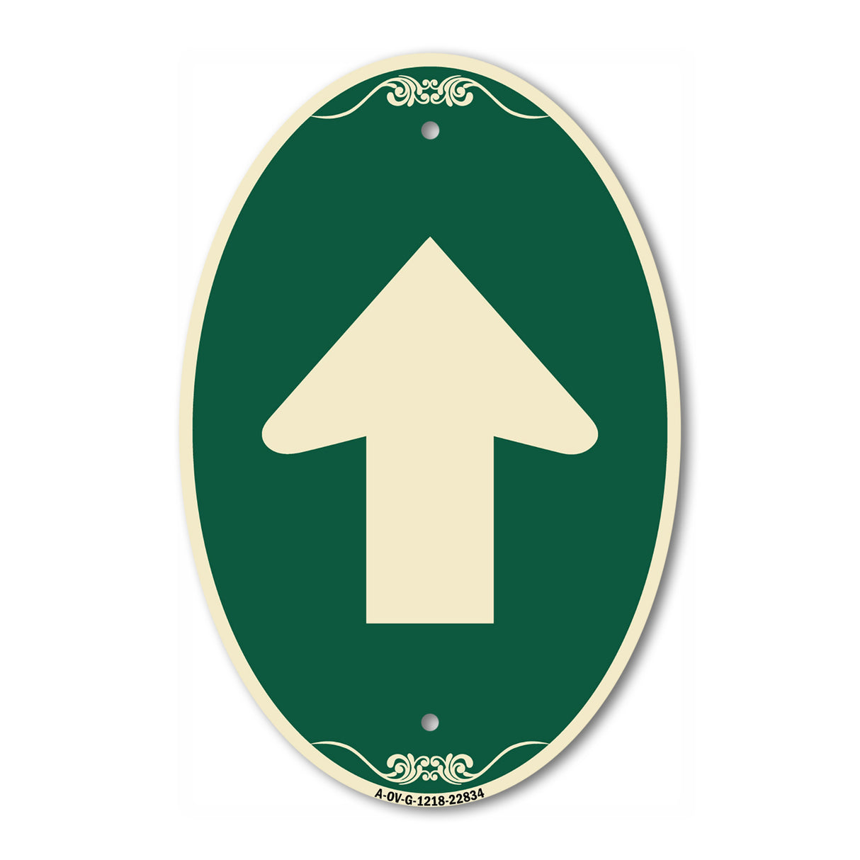 Straight Thru Sign - Straight Thru (Symbol) Sign