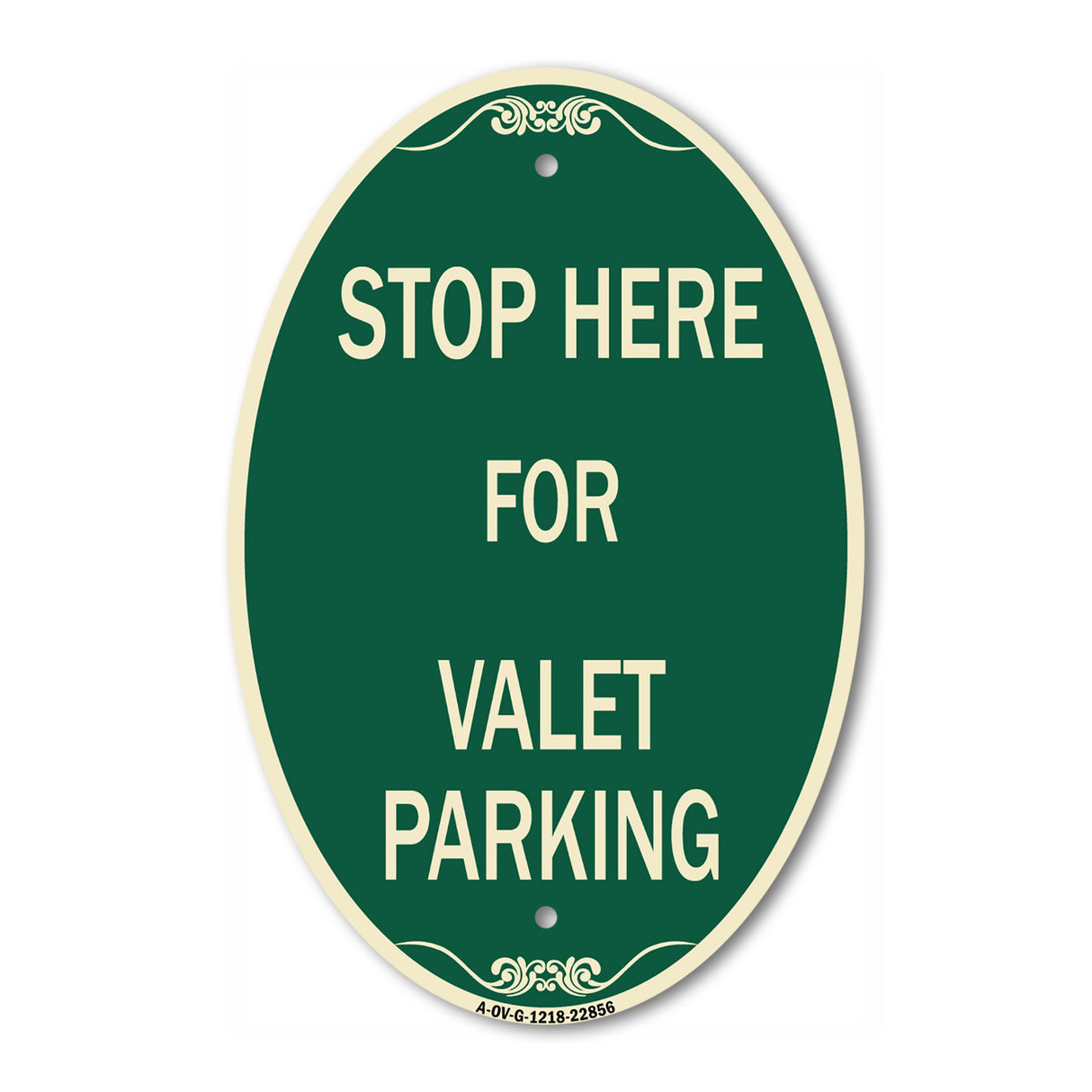 Stop Here - for Valet Parking