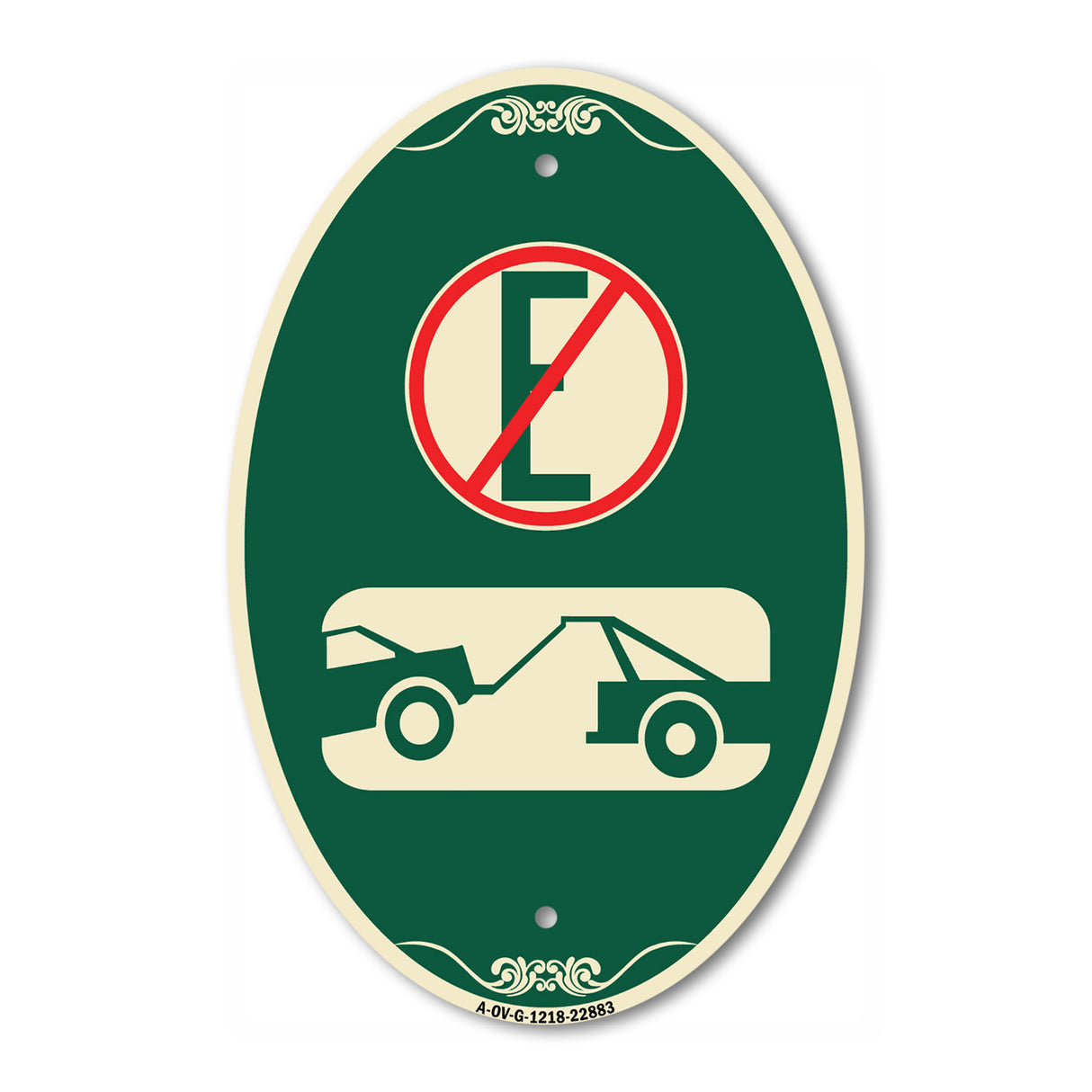 Spanish Parking Control Sign No Estacionar (No Parking) (With Symbol)