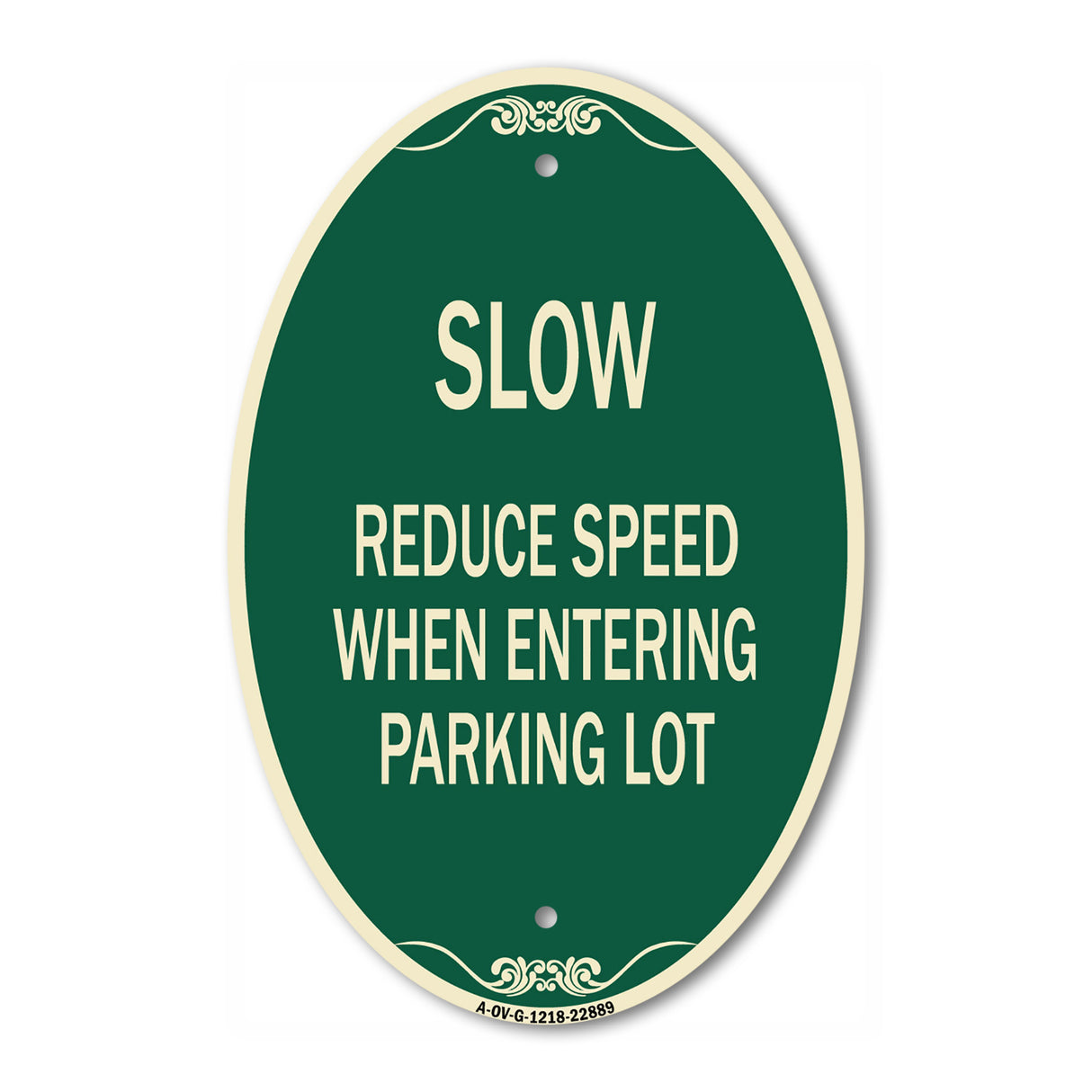 Slow - Reduce Speed When Entering Parking Lot