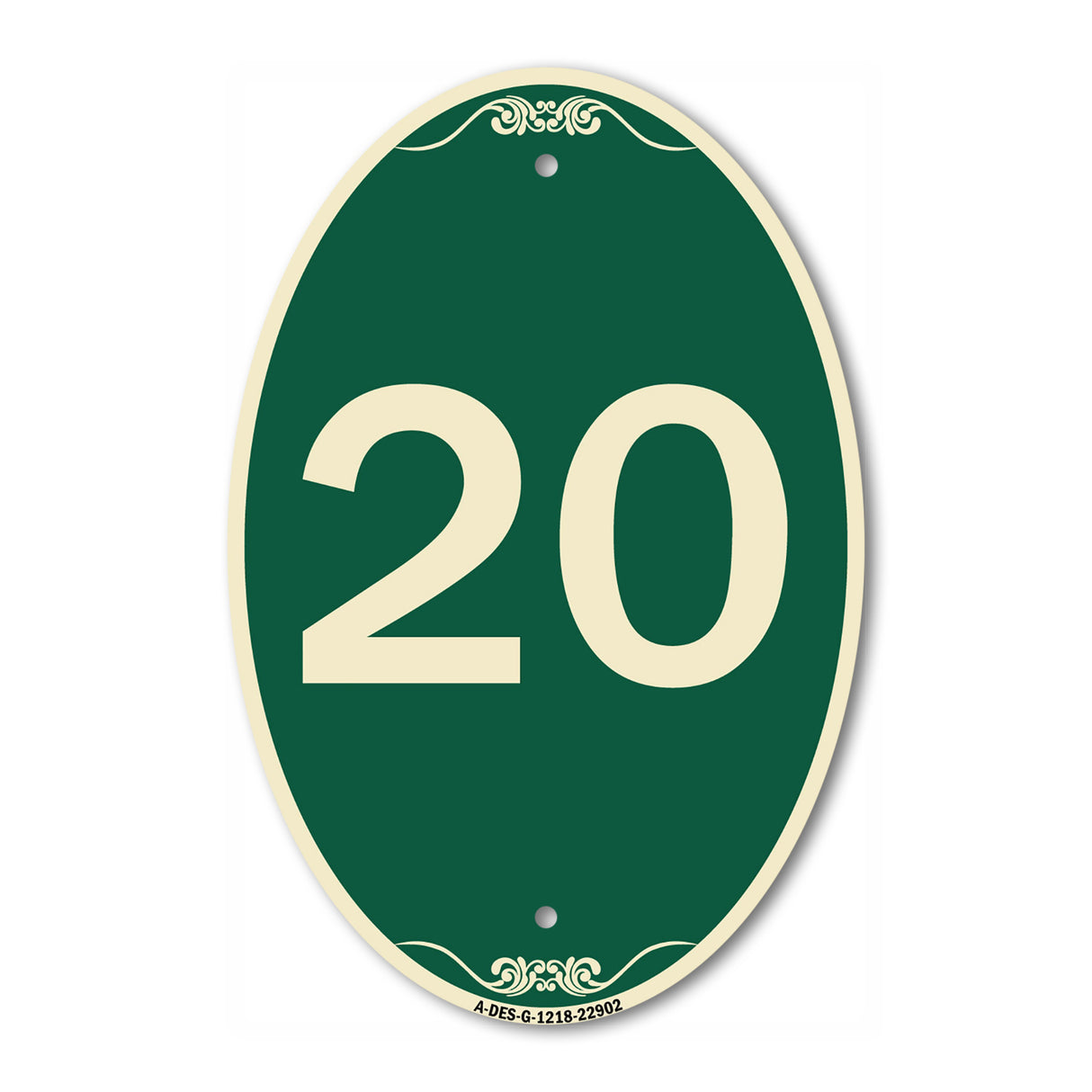 Sign with Number '20