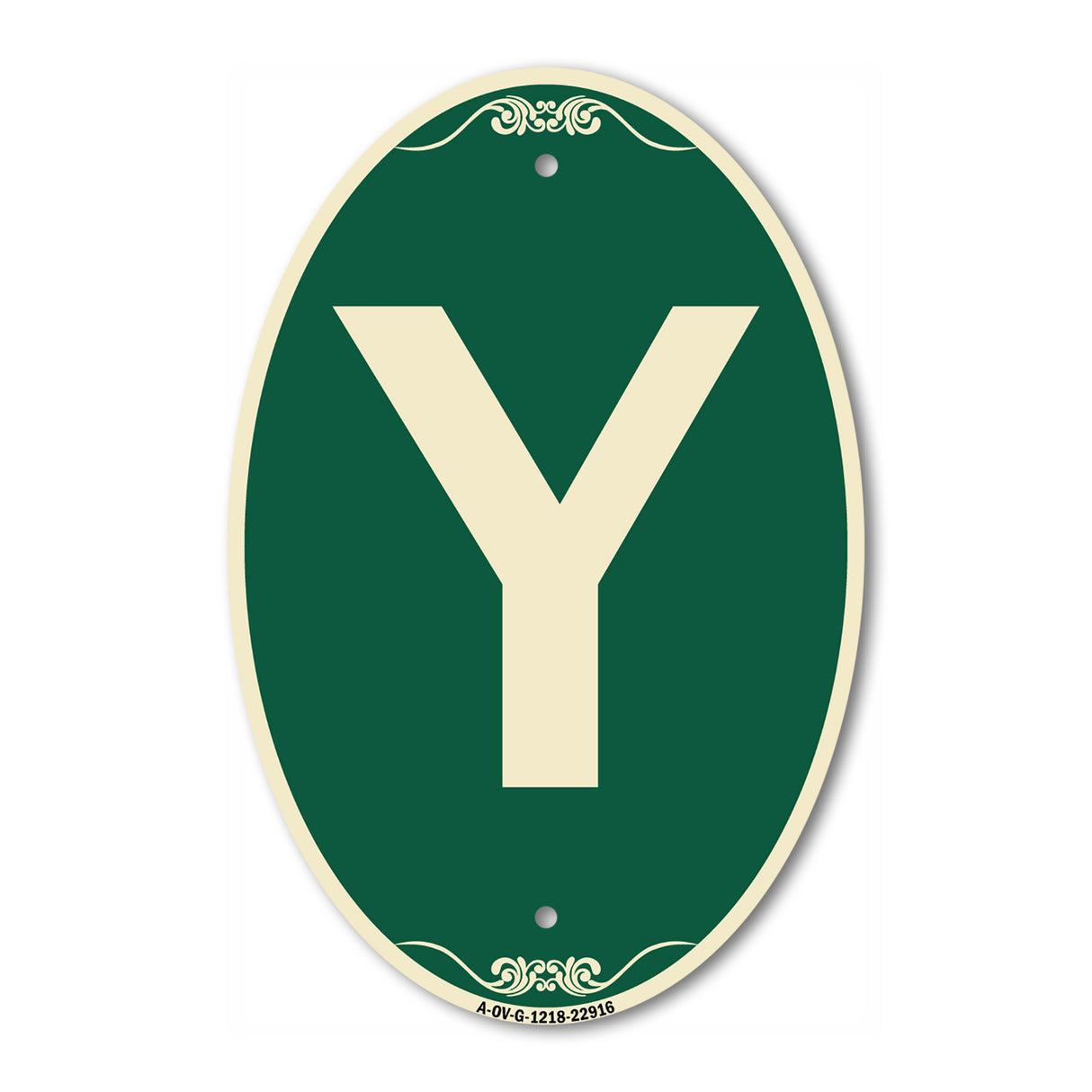 Sign with Letter Y