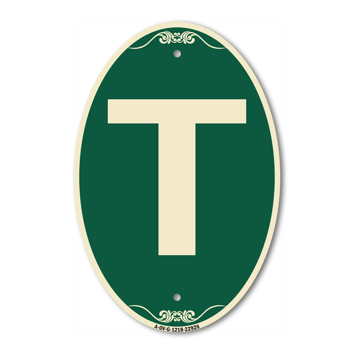 Sign with Letter T