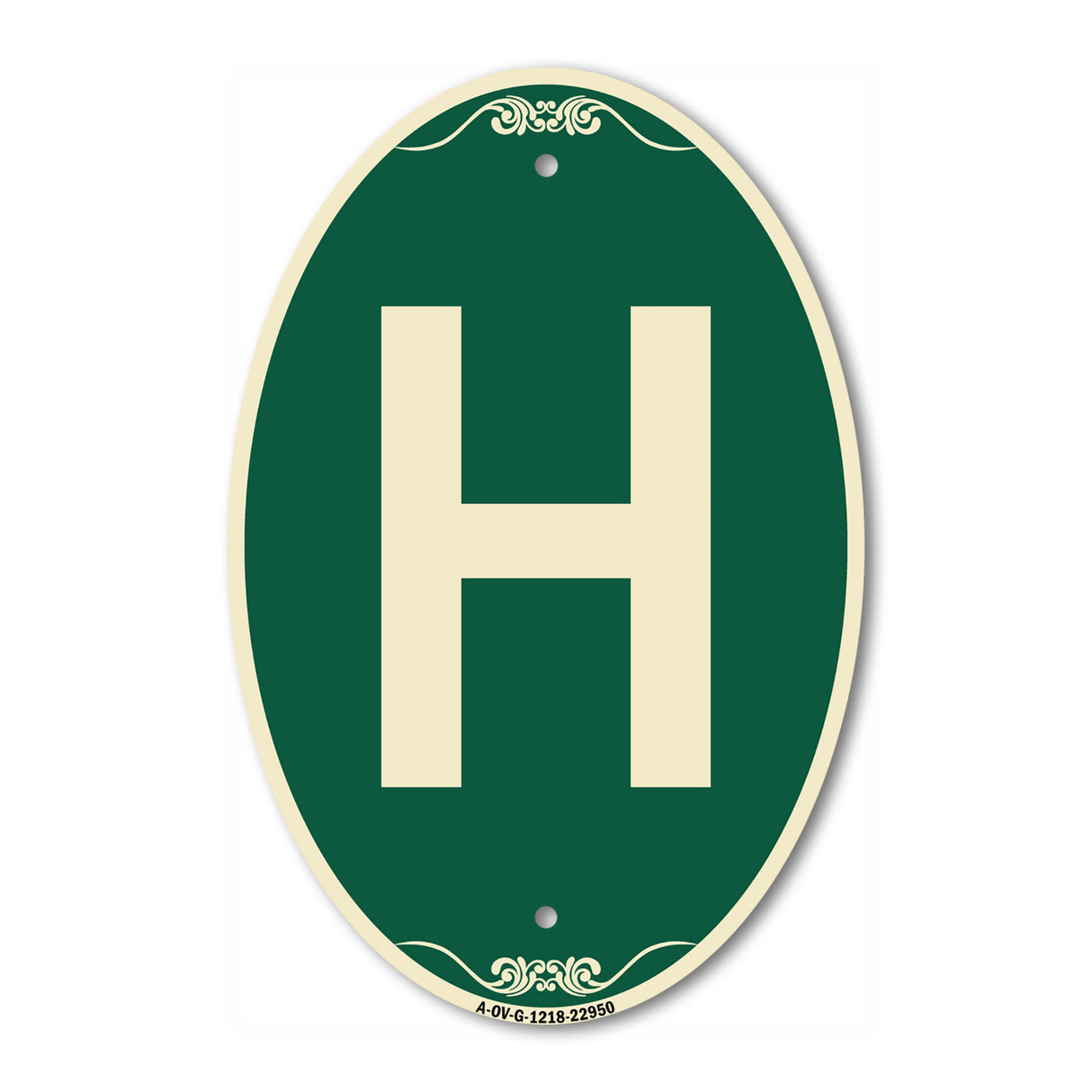 Sign with Letter H
