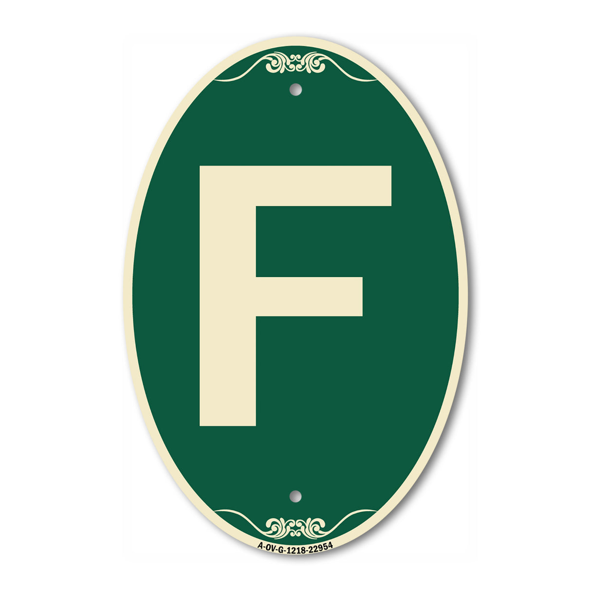 Sign with Letter F
