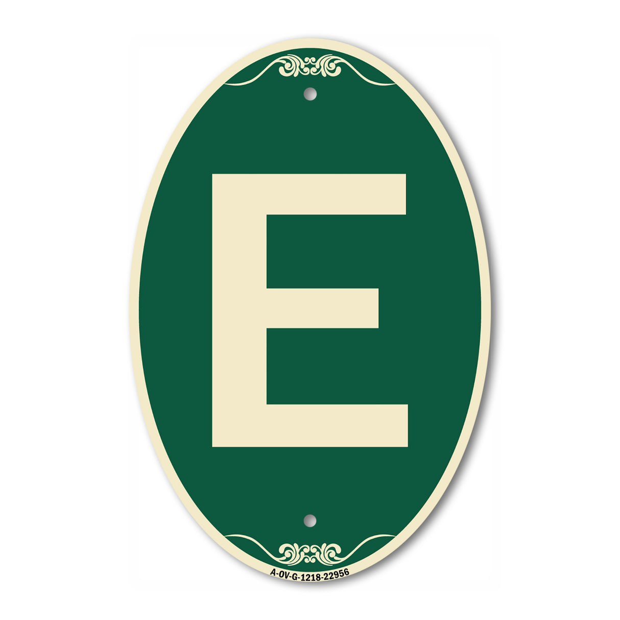 Sign with Letter E