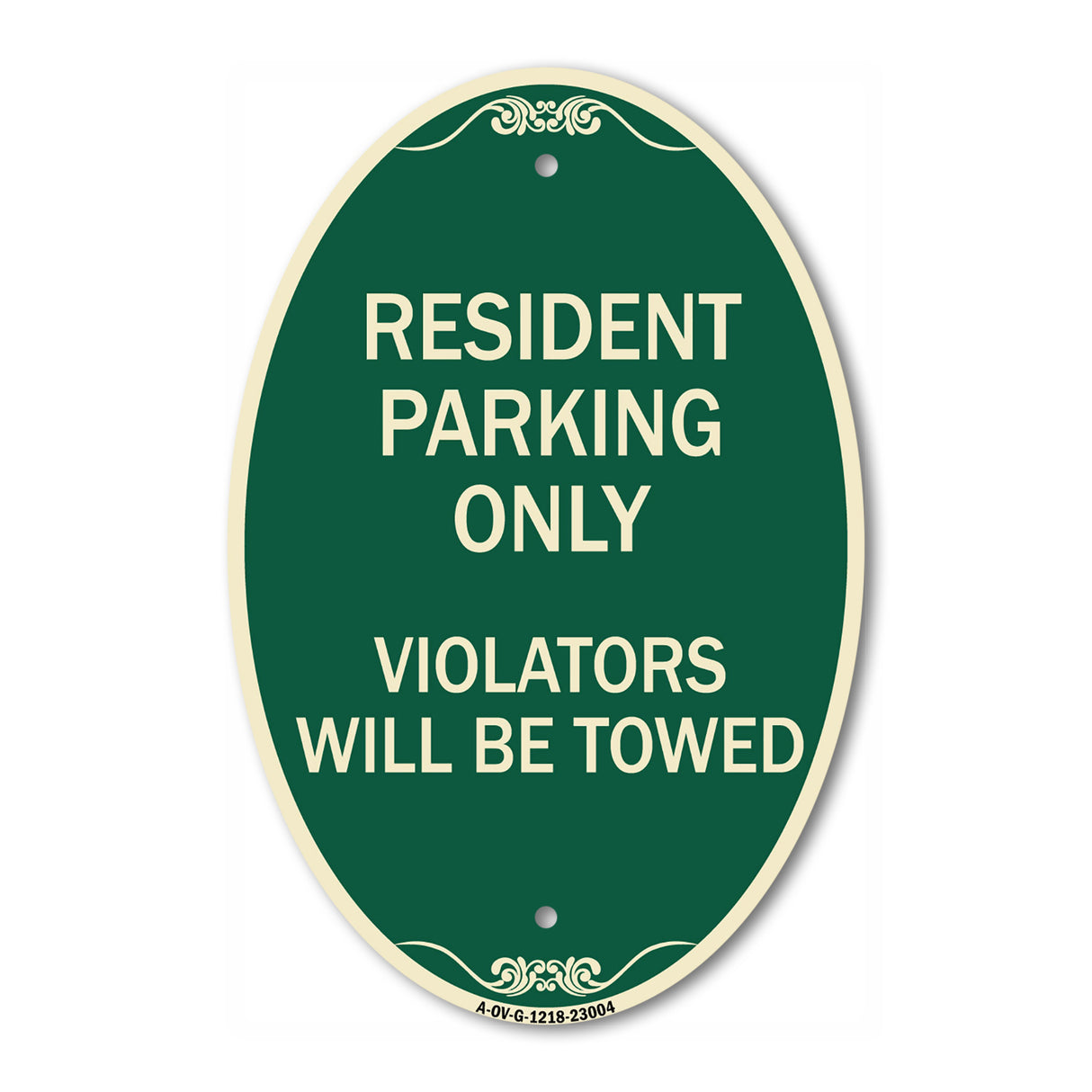 Reserved Parking Towing Sign Resident Parking Only Violators Will Be Towed
