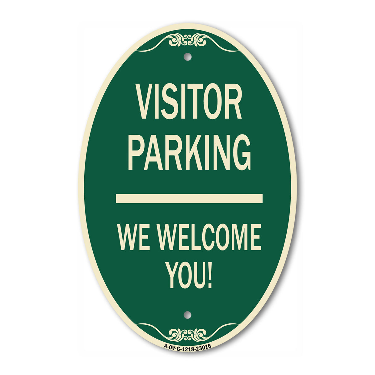 Reserved Parking Sign Visitor Parking We Welcome You!