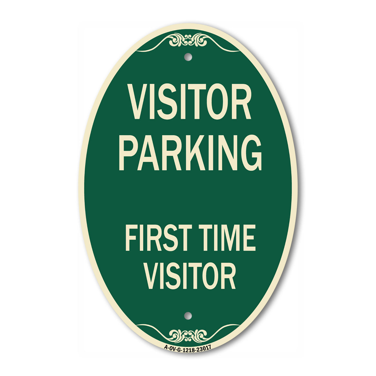 Reserved Parking Sign Visitor Parking First Time Visitor