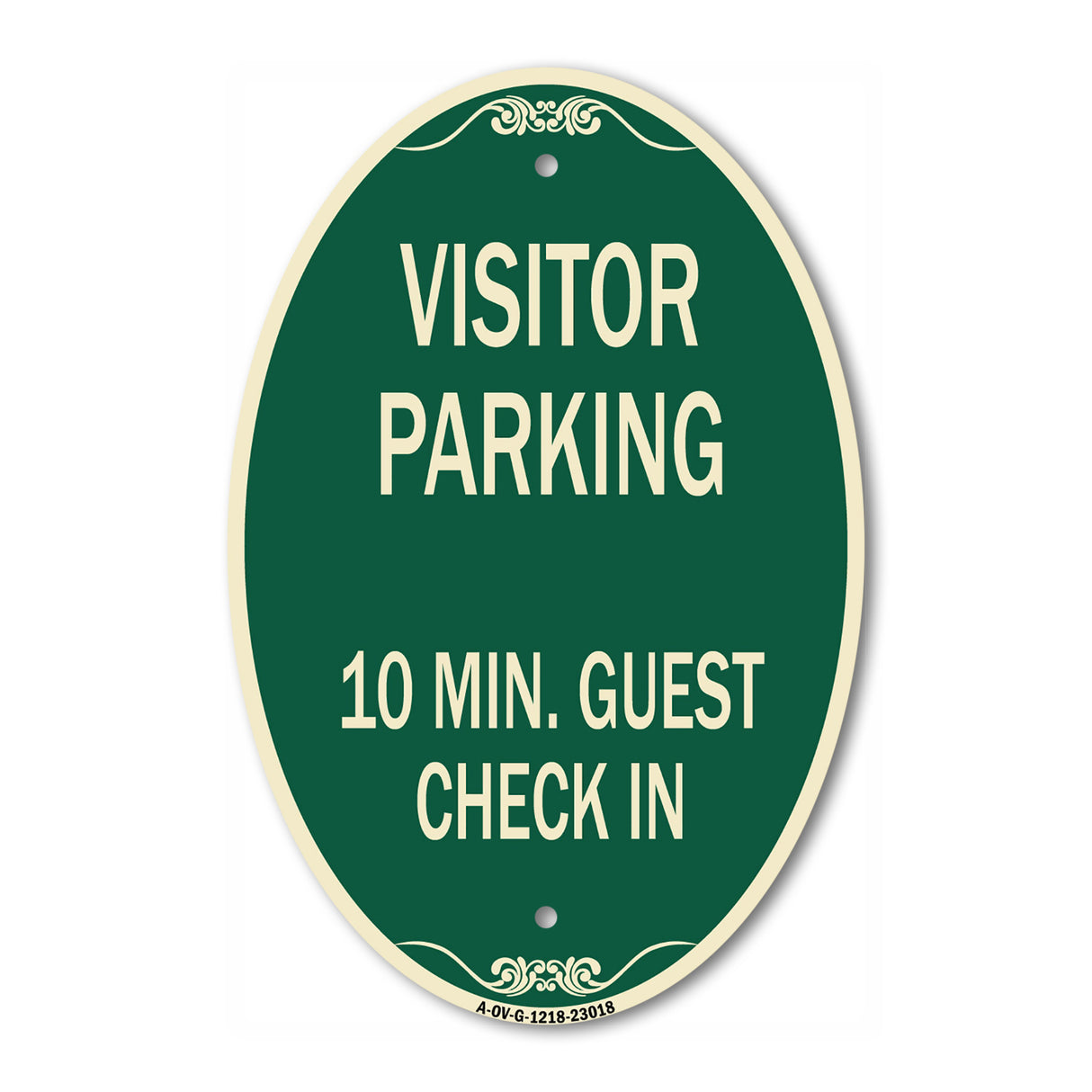Reserved Parking Sign Visitor Parking 10 Min. Guest Check In