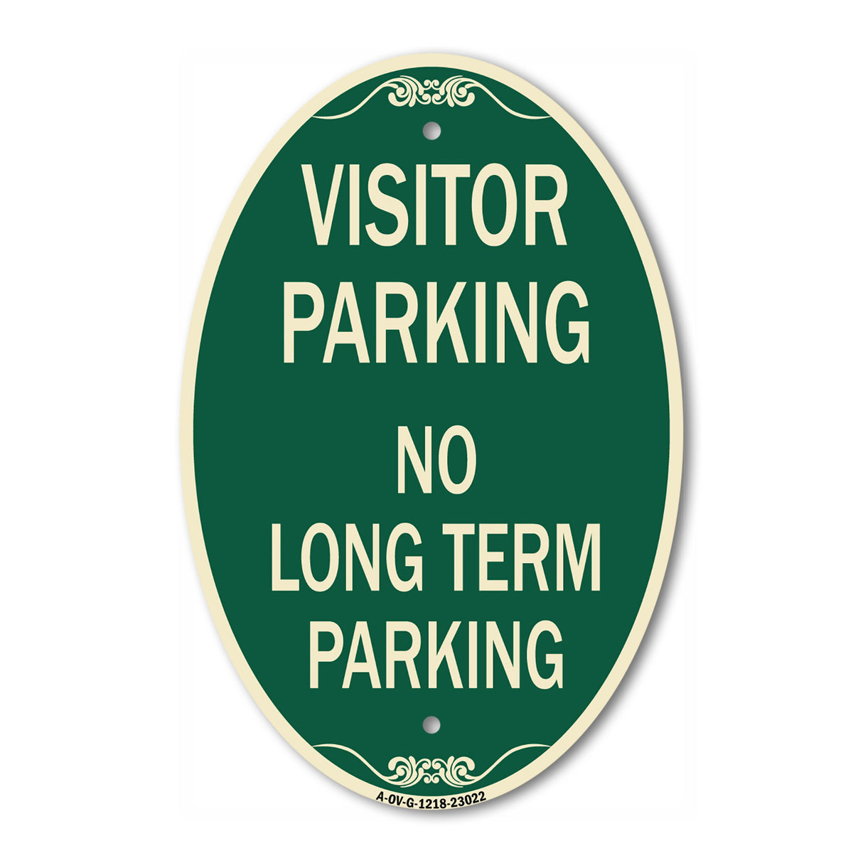 Reserved Parking Sign Visitor Parking No Long-Term Parking