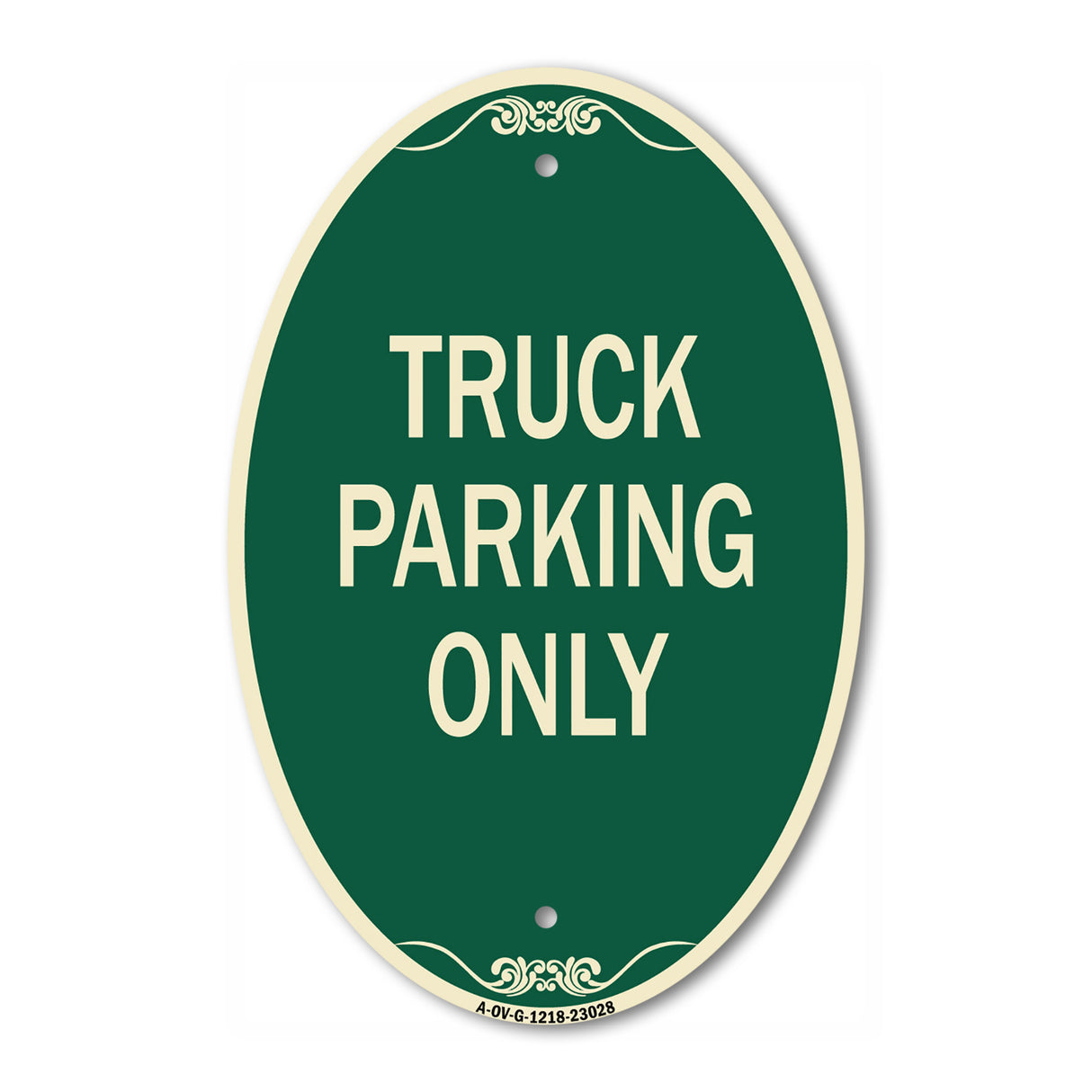Reserved Parking Sign Truck Parking Only