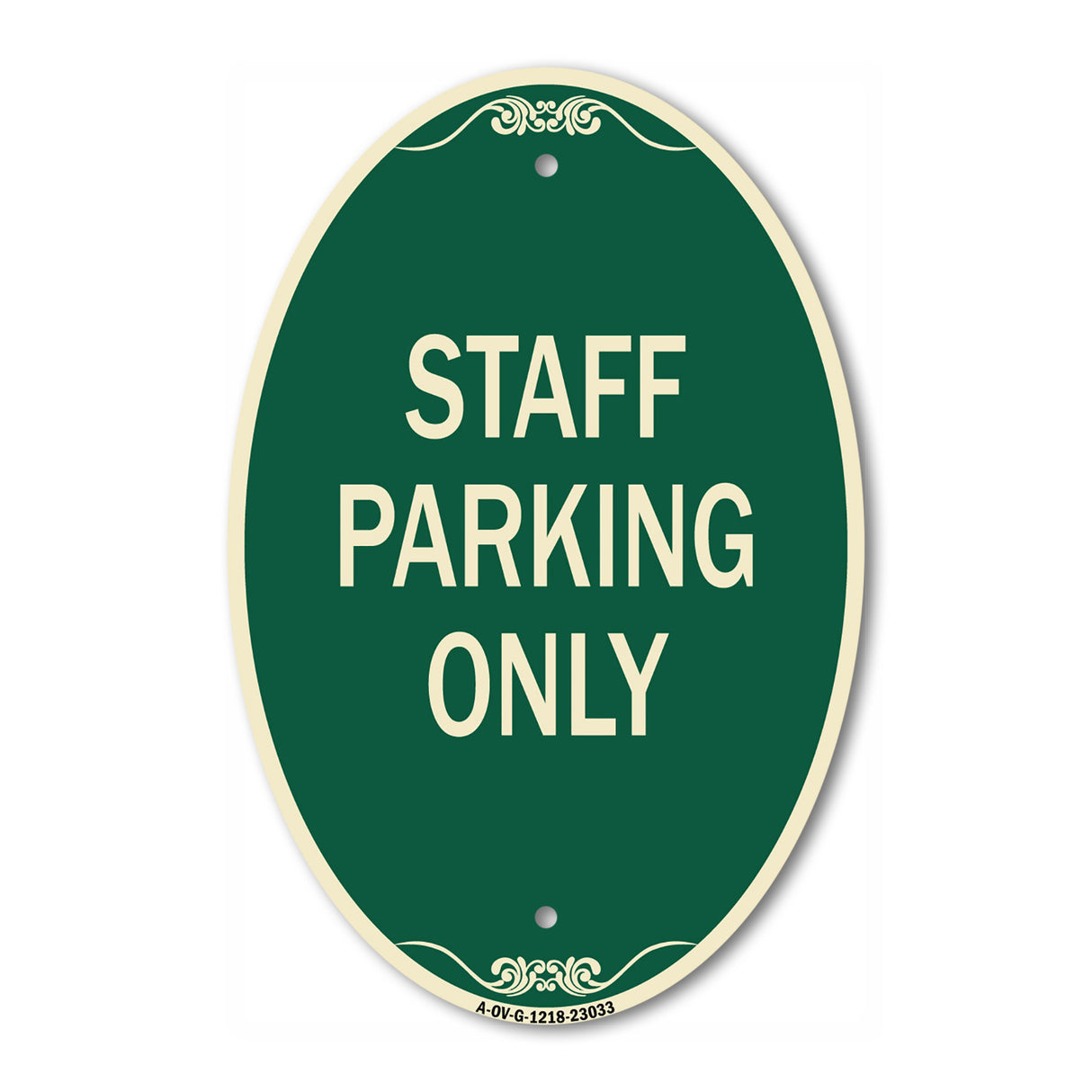 Reserved Parking Sign Staff Parking Only