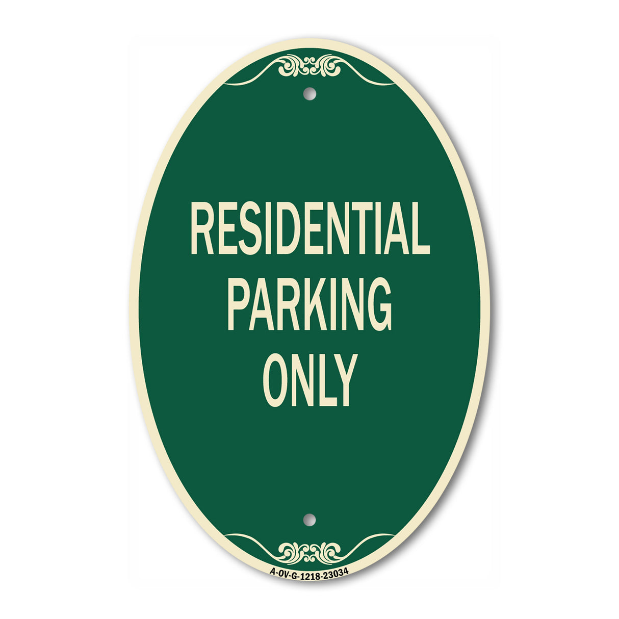 Reserved Parking Sign Residential Parking Only