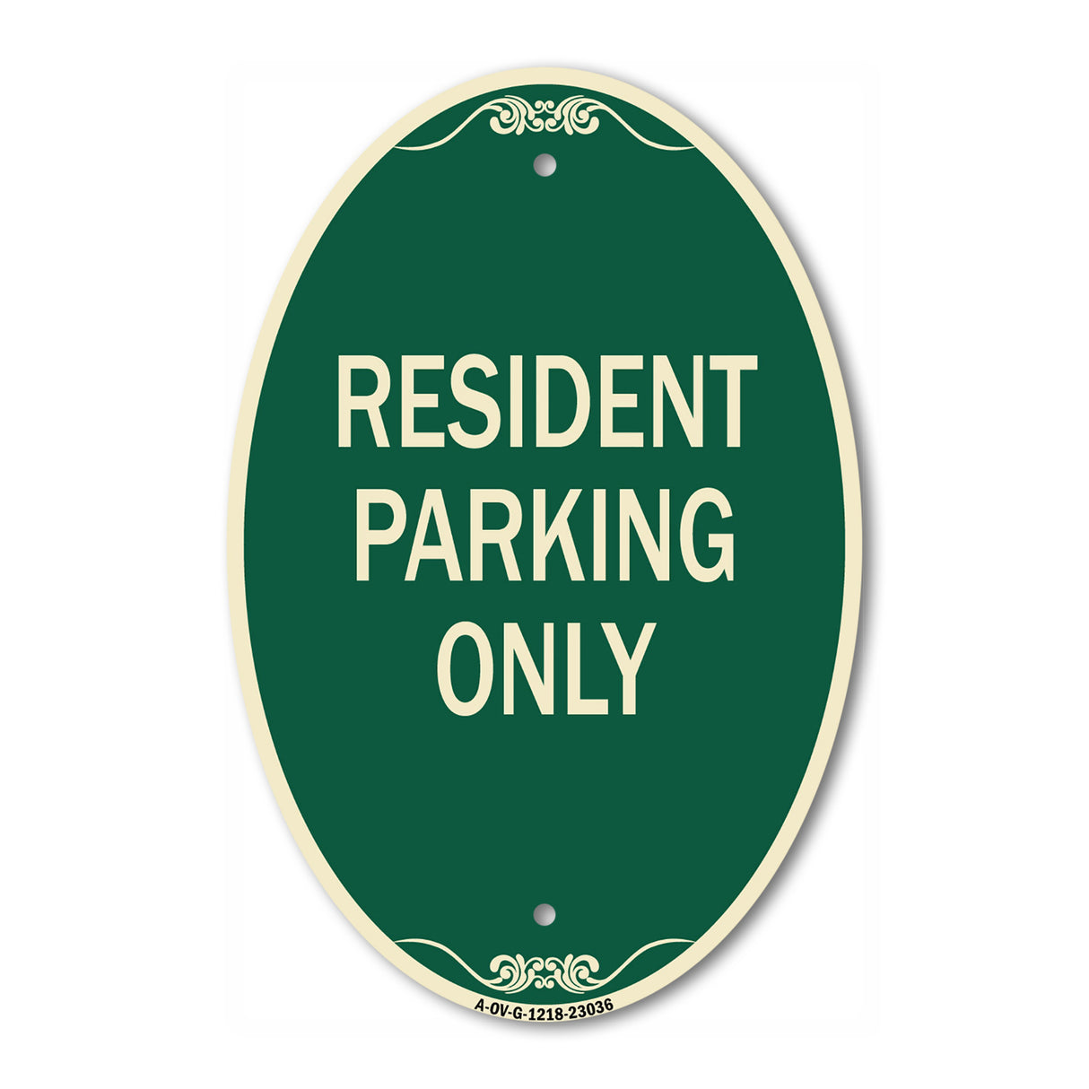 Reserved Parking Sign Resident Parking Only