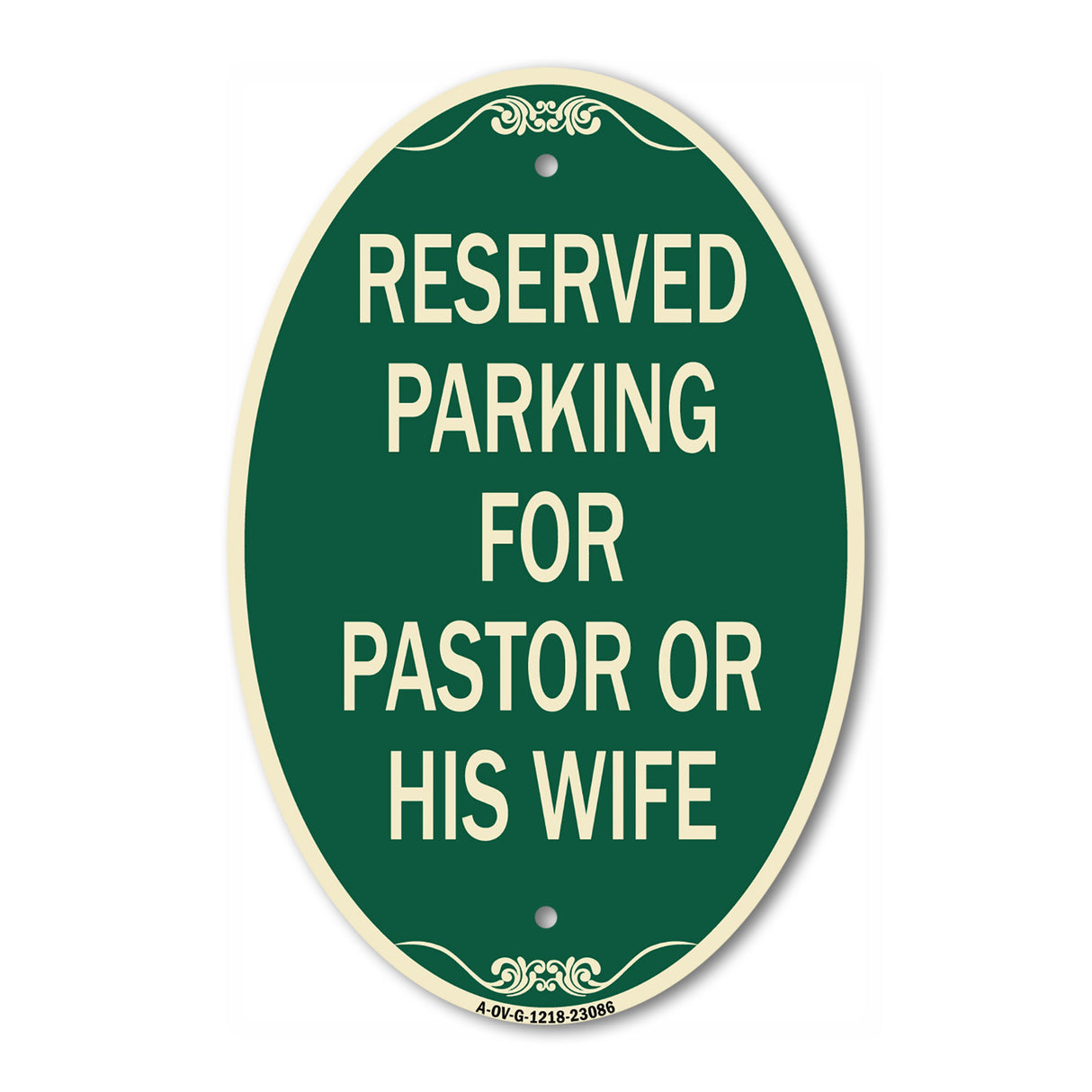 Reserved Parking for Pastor or His Wife